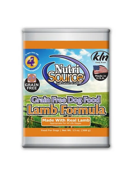 12/13 oz. Nutrisource Grain Free Lamb Dog Cans - Health/First Aid